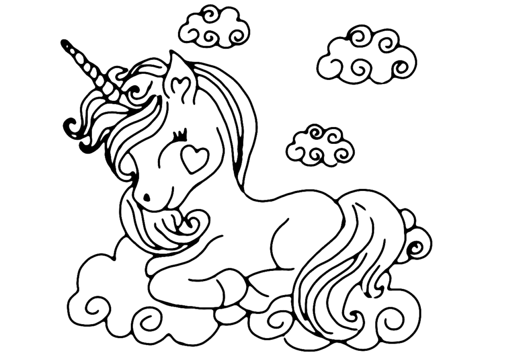 cute easy unicorn coloring pages cute easy unicorn coloring pages